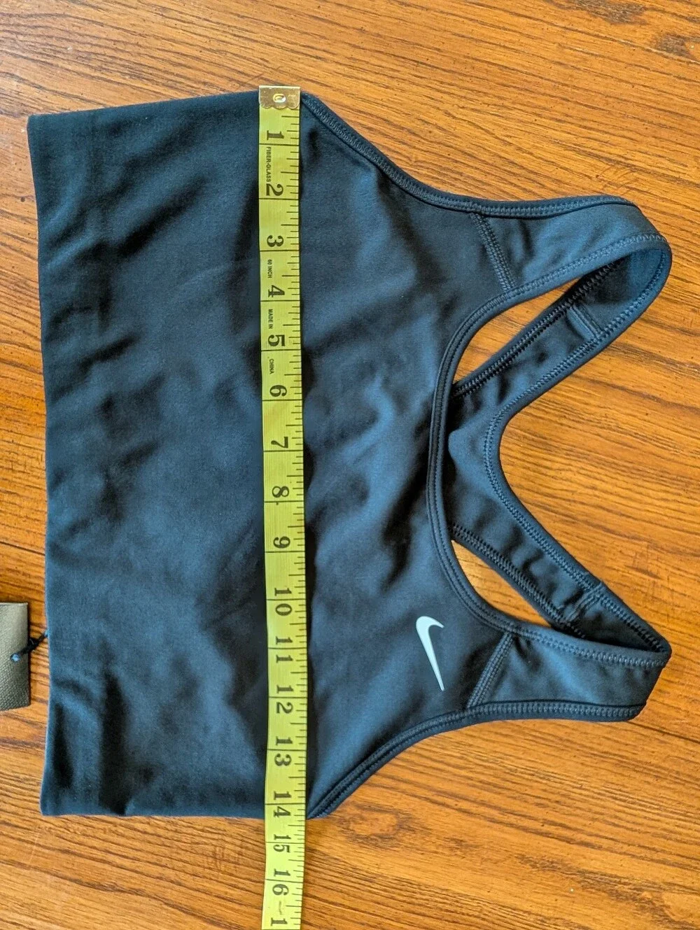 Nike Swoosh Sports Bra - Medium Support - Black - Size Large - NWT